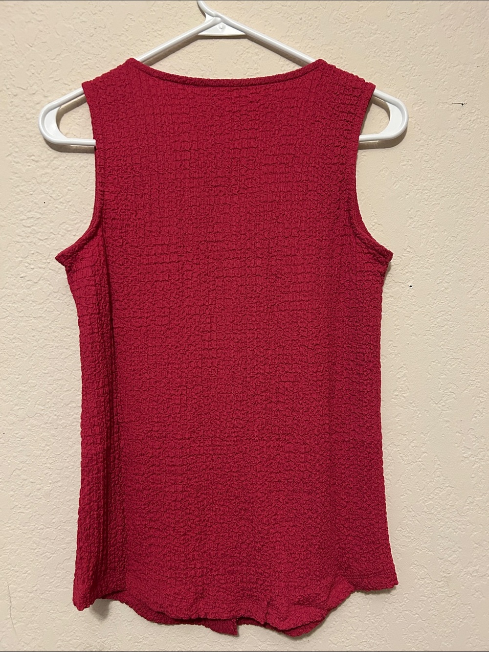 Maurices Raspberry Sleeveless Button-Front Tank Top - Picture 5 of 5